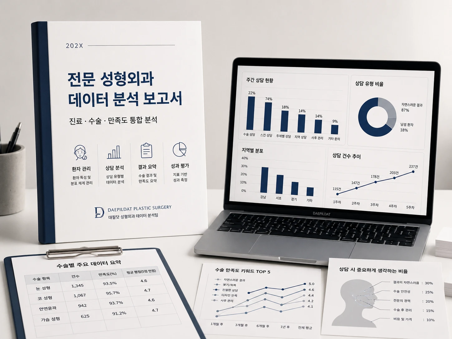 전문직 안내서 원고와 목차 편집 과정